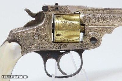 Cased, Lettered NEW YORK Engraved SMITH & WESSON .32 S&W REVOLVER Gold Silver Shipped to Marcus Hartley in New York City 1909 - Image 21 of 22