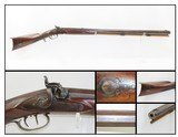 san fransisco, ca antique long rifle by wilson & evans c1865 .455 caliber rare california half stock long rifle