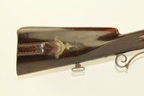 FANCY Germanic JAEGER Rifle in .50 Caliber CARVED & ENGRAVED 19th Century Antique Full Stock European Hunting Rifle - 4 of 24