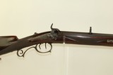 FANCY Germanic JAEGER Rifle in .50 Caliber CARVED & ENGRAVED 19th Century Antique Full Stock European Hunting Rifle - 2 of 24