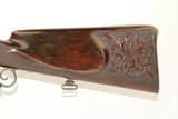 FANCY Germanic JAEGER Rifle in .50 Caliber CARVED & ENGRAVED 19th Century Antique Full Stock European Hunting Rifle - 21 of 24