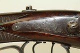 FANCY Germanic JAEGER Rifle in .50 Caliber CARVED & ENGRAVED 19th Century Antique Full Stock European Hunting Rifle - 10 of 24