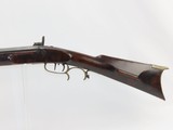 LANCASTER, PENNSYLVANIA LONG RIFLE by HENRY E. LEMAN Antique FULL-STOCK Striped Maple PA Long Rifle by Leman! - 19 of 20