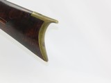 LANCASTER, PENNSYLVANIA LONG RIFLE by HENRY E. LEMAN Antique FULL-STOCK Striped Maple PA Long Rifle by Leman! - 16 of 20