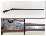 LANCASTER, PENNSYLVANIA LONG RIFLE by HENRY E. LEMAN Antique FULL-STOCK Striped Maple PA Long Rifle by Leman! - 1 of 20
