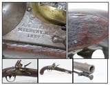 Antique ASA WATERS US Model 1836 .54 Caliber Smoothbore FLINTLOCK Pistol STANDARD ISSUE of the MEXICAN-AMERICAN WAR! - 1 of 18