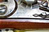 BRITISH Antique DURS EGG FLINTLOCK Germanic JAEGER Rifle Corps .60 Caliber Late -18th Century British Jager Troop Style Military Rifle - 7 of 25