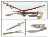 Collection of BLADES & MISCELLANIA 1870s French Bayonets Swords Kukri Interesting Collection of Weapons! - 1 of 12