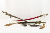 Collection of BLADES & MISCELLANIA 1870s French Bayonets Swords Kukri Interesting Collection of Weapons! - 2 of 12