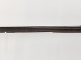 SOUTHERN POOR BOY Antique Smoothbore LONG RIFLE Tiger Maple .47 Caliber Full-Stock Kentucky Rifle with SILVER INLAID Barrel - 25 of 25