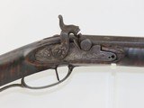 SOUTHERN POOR BOY Antique Smoothbore LONG RIFLE Tiger Maple .47 Caliber Full-Stock Kentucky Rifle with SILVER INLAID Barrel - 5 of 25