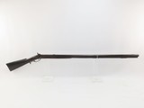 SOUTHERN POOR BOY Antique Smoothbore LONG RIFLE Tiger Maple .47 Caliber Full-Stock Kentucky Rifle with SILVER INLAID Barrel - 3 of 25