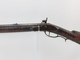 SOUTHERN POOR BOY Antique Smoothbore LONG RIFLE Tiger Maple .47 Caliber Full-Stock Kentucky Rifle with SILVER INLAID Barrel - 24 of 25