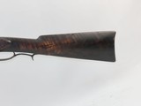 SOUTHERN POOR BOY Antique Smoothbore LONG RIFLE Tiger Maple .47 Caliber Full-Stock Kentucky Rifle with SILVER INLAID Barrel - 23 of 25