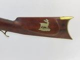 HEAVY BARRELED Antique GOULCHER Long Rifle from NEW YORK .40 Caliber c1840 With G. GOULCHER Lock and Barrel & Precision Peep Sight! - 17 of 19