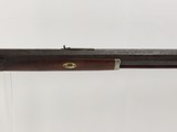 HEAVY BARRELED Antique GOULCHER Long Rifle from NEW YORK .40 Caliber c1840 With G. GOULCHER Lock and Barrel & Precision Peep Sight! - 6 of 19