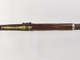 HEAVY BARRELED Antique GOULCHER Long Rifle from NEW YORK .40 Caliber c1840 With G. GOULCHER Lock and Barrel & Precision Peep Sight! - 10 of 19