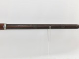 HEAVY BARRELED Antique GOULCHER Long Rifle from NEW YORK .40 Caliber c1840 With G. GOULCHER Lock and Barrel & Precision Peep Sight! - 11 of 19