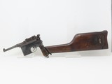 Mauser C96 “BOLO” Broomhandle Pistol PRE-WWII ERA 7.63x25mm Stock-Holster M1921 Made Famous by the Bolsheviks - 23 of 24