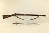 1852 Civil War WHITNEY MISSISSIPPI Rifle-Musket
U.S. Contract Model 1841 MUSKET w Special Saber Bayonet! - 2 of 25
