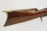 Massive INDIANA Precision LONG RIFLE by JOHN BIXLER .44 Caliber 19+ LBS. Made in Lafayette, Indiana Circa the 1880s - 4 of 22