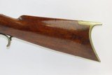 Massive INDIANA Precision LONG RIFLE by JOHN BIXLER .44 Caliber 19+ LBS. Made in Lafayette, Indiana Circa the 1880s - 16 of 22