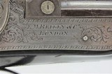 CASED Brace of EM REILLY British DUELING Pistols Engraved Gold Heraldry Gorgeous Matched Pair of Pistols for Nobility - 9 of 25