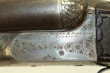 Engraved AUGUSTE FRANCOTTE SxS Hammerless Shotgun ANTIQUE 12 Gauge Made In 1896 with LEATHER CASE - 20 of 25