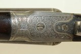 Engraved AUGUSTE FRANCOTTE SxS Hammerless Shotgun ANTIQUE 12 Gauge Made In 1896 with LEATHER CASE - 12 of 25