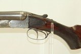 Engraved AUGUSTE FRANCOTTE SxS Hammerless Shotgun ANTIQUE 12 Gauge Made In 1896 with LEATHER CASE - 5 of 25
