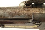Antique ASTON Model 1842 Percussion DRAGOON Pistol Dated “1849” Horse Pistol w Good Cartouches - 9 of 13
