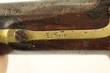 Antique ASTON Model 1842 Percussion DRAGOON Pistol Dated “1849” Horse Pistol w Good Cartouches - 8 of 13