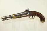 Antique ASTON Model 1842 Percussion DRAGOON Pistol Dated “1849” Horse Pistol w Good Cartouches - 10 of 13