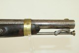Antique ASTON Model 1842 Percussion DRAGOON Pistol Dated “1849” Horse Pistol w Good Cartouches - 6 of 13