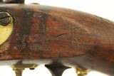 Antique ASTON Model 1842 Percussion DRAGOON Pistol Dated “1849” Horse Pistol w Good Cartouches - 7 of 13