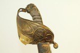 BRITISH Antique SELBY PORTSMOUTH Officer’s Sword Circa 1830 Lion’s Head Pipeback Naval Sword - 2 of 22