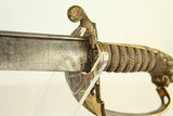 BRITISH Antique SELBY PORTSMOUTH Officer’s Sword Circa 1830 Lion’s Head Pipeback Naval Sword - 21 of 22
