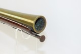 REVOLUTIONARY WAR Era ROBERT WOGDON Made British FLINTLOCK BLUNDERBUSS DESIREABLE 240+ Year Old BRASS BARRELED Close Range Weapon! - 2 of 18
