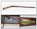 Antique GATSCHET Signed RIFLE LEMAN Lock J.P. LOWER of DENVER Trigger Plate c1840s .33 Caliber Rifle w Octagonal Barrel - 1 of 25