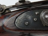 CASED, ENGRAVED Northeastern Long Rifle by MITCHELL Takedown German Silver Fantastic Cased Set with Bullet Mold, Powder Flask & More! - 11 of 24