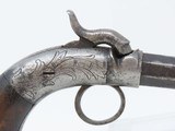 CIVIL WAR Era ALLEN & THURBER Antique RING TRIGGER Percussion PISTOL CIVIL WAR ERA American Double Action Single Shot Pistol - 15 of 16