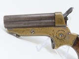 4-Shot 1860s Antique CHRISTIAN SHARPS .22 Caliber Rimfire PEPPERBOX Pistol With Unique Revolving Firing Pin! - 5 of 15