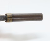 4-Shot 1860s Antique CHRISTIAN SHARPS .22 Caliber Rimfire PEPPERBOX Pistol With Unique Revolving Firing Pin! - 7 of 15