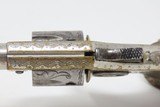 Engraved, Inscribed COLT NEW LINE .22 ETCHED Panel Revolver w DeGRESS GRIPS Single Action .22 7-Shot POCKET REVOLVER! - 8 of 17