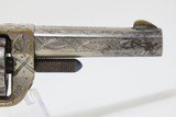 Engraved, Inscribed COLT NEW LINE .22 ETCHED Panel Revolver w DeGRESS GRIPS Single Action .22 7-Shot POCKET REVOLVER! - 17 of 17