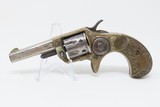 Engraved, Inscribed COLT NEW LINE .22 ETCHED Panel Revolver w DeGRESS GRIPS Single Action .22 7-Shot POCKET REVOLVER! - 2 of 17