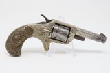 Engraved, Inscribed COLT NEW LINE .22 ETCHED Panel Revolver w DeGRESS GRIPS Single Action .22 7-Shot POCKET REVOLVER! - 14 of 17