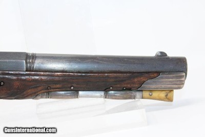 BRACE of 18th C. SILVER Mounted FLINTLOCK Pistols Matching from the 1700s “1st French Colonial Empire” - Image 18 of 25