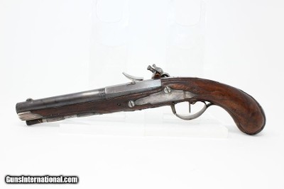 BRACE of 18th C. SILVER Mounted FLINTLOCK Pistols Matching from the 1700s “1st French Colonial Empire” - Image 11 of 25