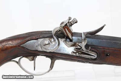 BRACE of 18th C. SILVER Mounted FLINTLOCK Pistols Matching from the 1700s “1st French Colonial Empire” - Image 6 of 25